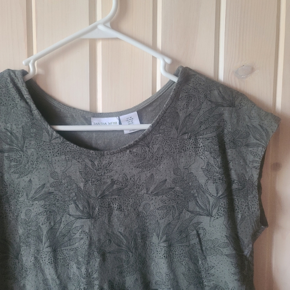 Sage green jungle tank / tee